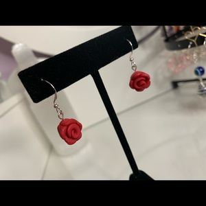 Rose earrings